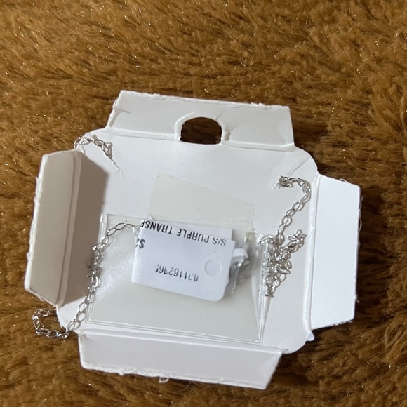 NWT Purple butterfly 🦋 sterling silver necklace length about 15” - Picture 5 of 6